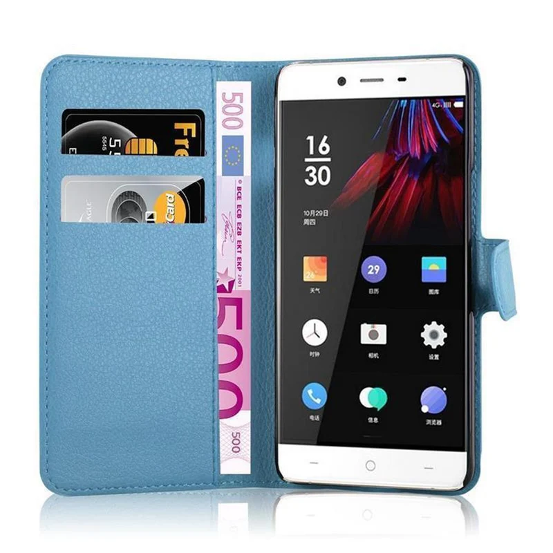 Cadorabo Hülle kompatibel mit OnePlus X Schutzhülle mit Magnetverschluss, Standfunktion und Kartenfach