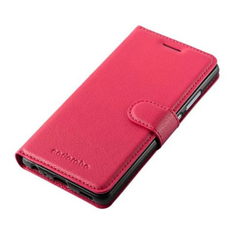 Cadorabo Hülle kompatibel mit Huawei P9 Schutzhülle mit Magnetverschluss, Standfunktion und Kartenfach