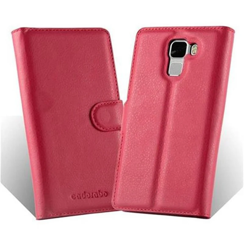 Cadorabo Hülle kompatibel mit Honor 7 Schutzhülle mit Magnetverschluss, Standfunktion und Kartenfach