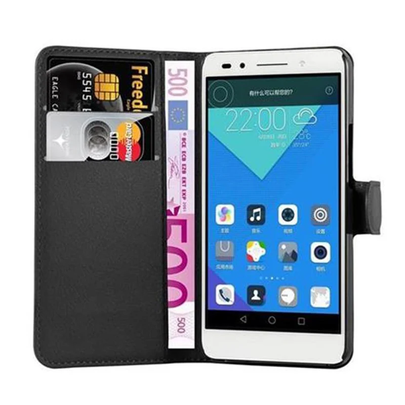 Cadorabo Hülle kompatibel mit Honor 7 Schutzhülle mit Magnetverschluss, Standfunktion und Kartenfach