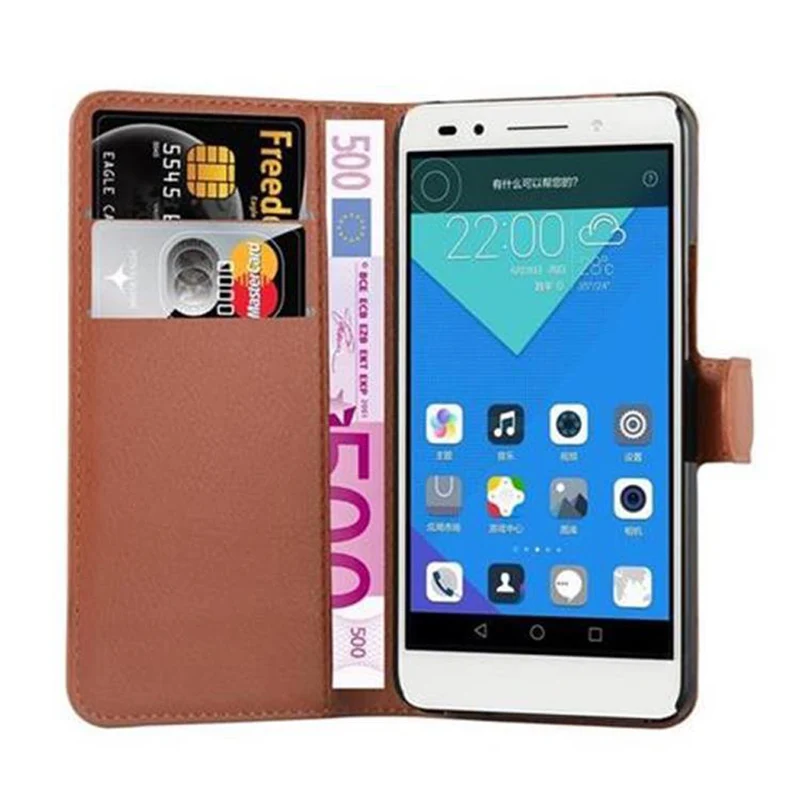 Cadorabo Hülle kompatibel mit Honor 7 Schutzhülle mit Magnetverschluss, Standfunktion und Kartenfach
