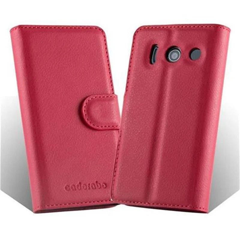 Cadorabo Hülle kompatibel mit Huawei ASCEND Y300 Schutzhülle mit Magnetverschluss, Standfunktion und Kartenfach