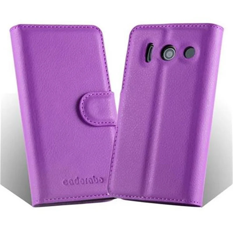 Cadorabo Hülle kompatibel mit Huawei ASCEND Y300 Schutzhülle mit Magnetverschluss, Standfunktion und Kartenfach
