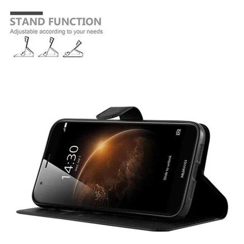 Cadorabo Hülle kompatibel mit Huawei ASCEND G7 PLUS / G8 / GX8 Schutzhülle mit Magnetverschluss, Standfunktion und Kartenfach
