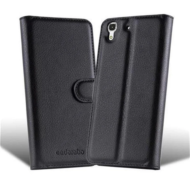 Cadorabo Hülle kompatibel mit Huawei Y6 2015 / Honor 4A Schutzhülle mit Magnetverschluss, Standfunktion und Kartenfach