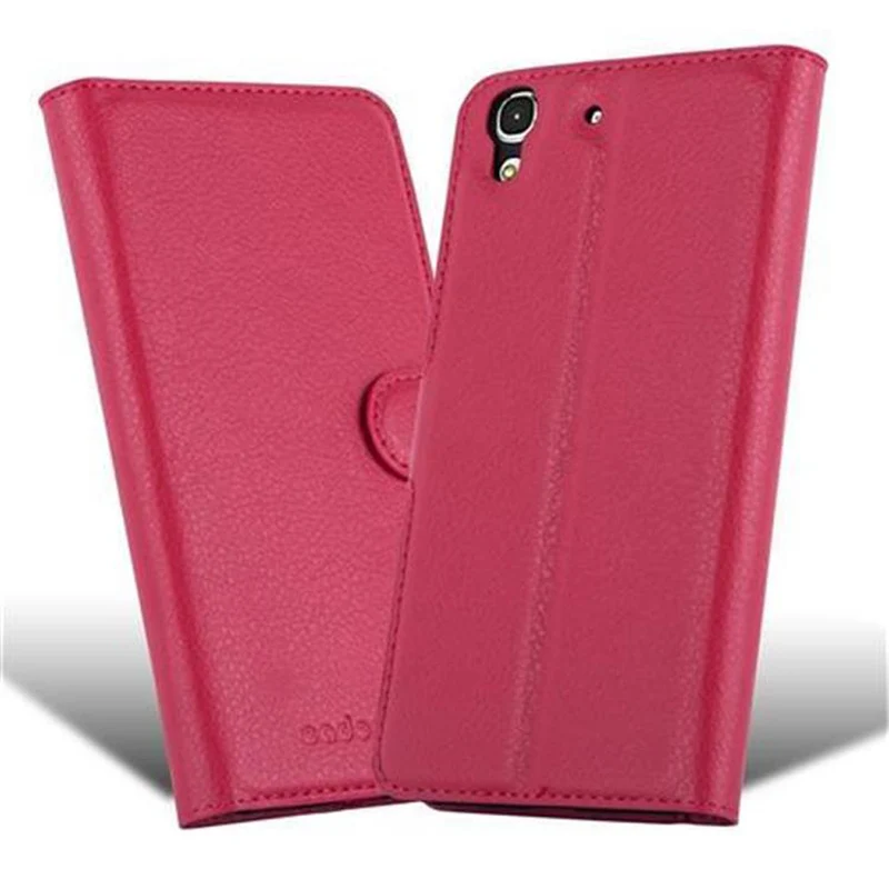 Cadorabo Hülle kompatibel mit Huawei Y6 2015 / Honor 4A Schutzhülle mit Magnetverschluss, Standfunktion und Kartenfach