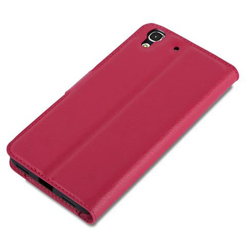 Cadorabo Hülle kompatibel mit Huawei Y6 2015 / Honor 4A Schutzhülle mit Magnetverschluss, Standfunktion und Kartenfach