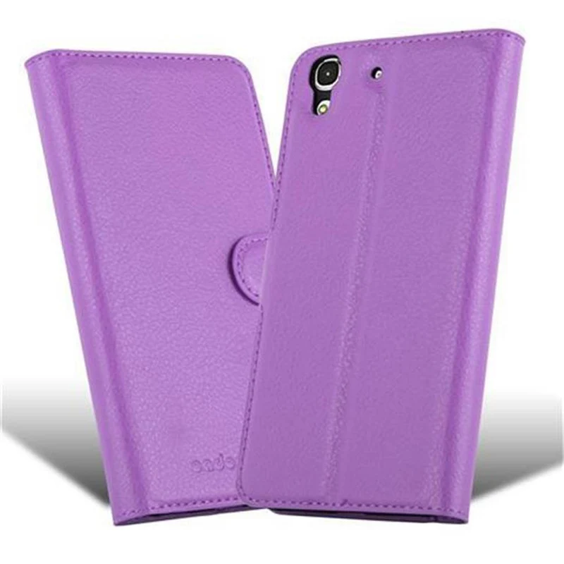Cadorabo Hülle kompatibel mit Huawei Y6 2015 / Honor 4A Schutzhülle mit Magnetverschluss, Standfunktion und Kartenfach