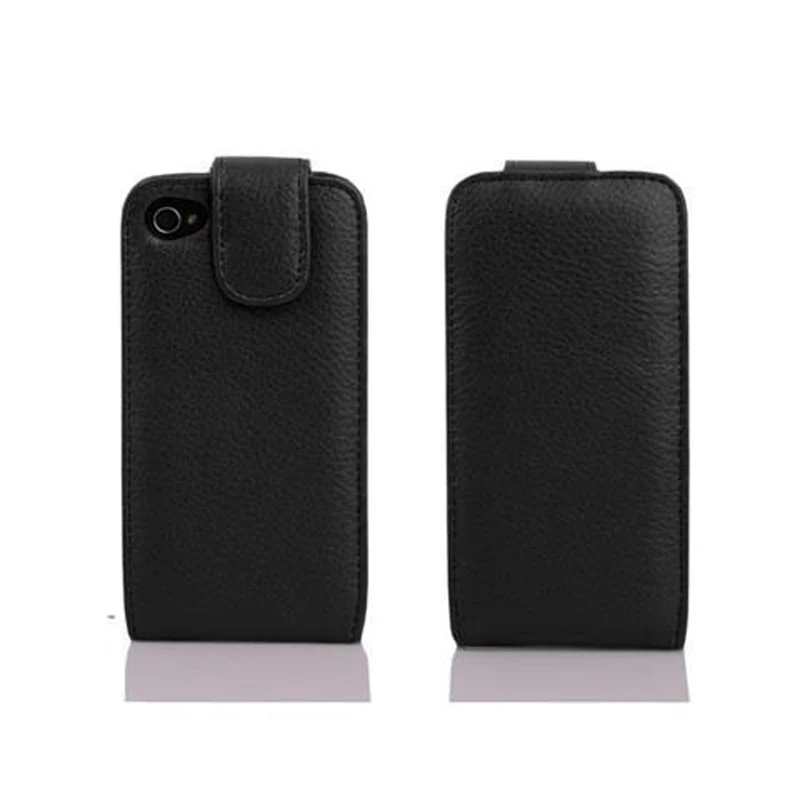 Cadorabo Hülle kompatibel mit Apple iPhone 4 / 4S Schutzhülle im Flip Design aus Kunstleder mit Kartenfach