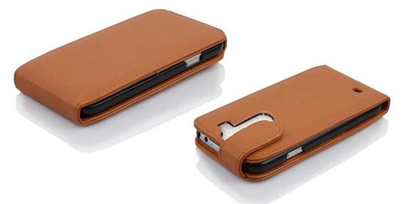 Cadorabo Hülle kompatibel mit LG G3 Schutzhülle im Flip Design aus strukturiertem Kunstleder