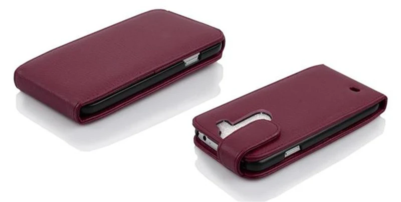 Cadorabo Hülle kompatibel mit LG G3 Schutzhülle im Flip Design aus strukturiertem Kunstleder