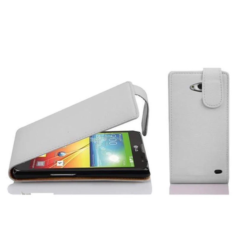 Cadorabo Hülle kompatibel mit LG L90 (1. SIM) Schutzhülle im Flip Design aus strukturiertem Kunstleder