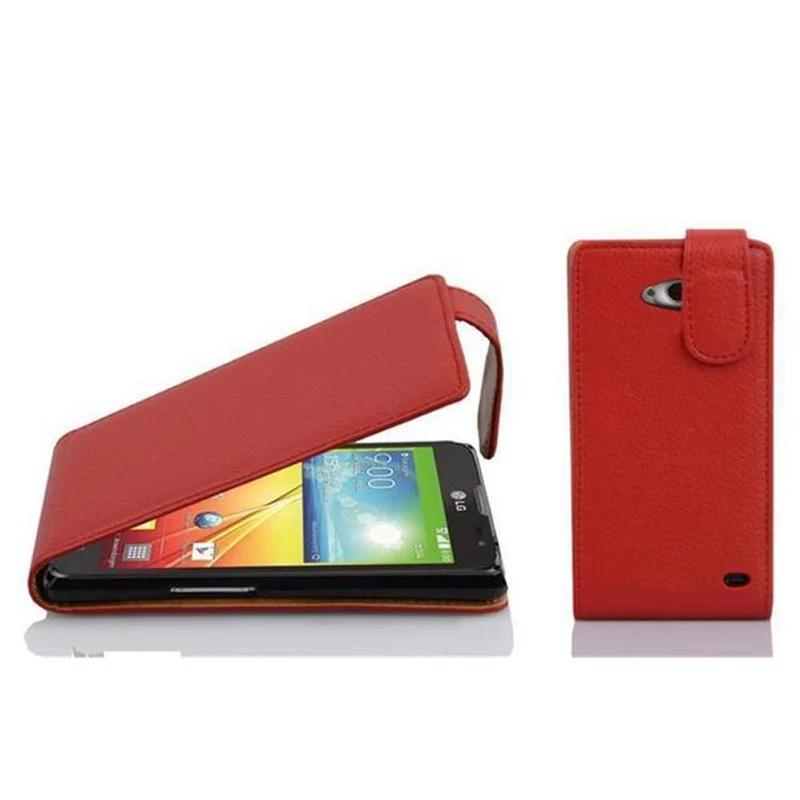 Cadorabo Hülle kompatibel mit LG L90 (1. SIM) Schutzhülle im Flip Design aus strukturiertem Kunstleder