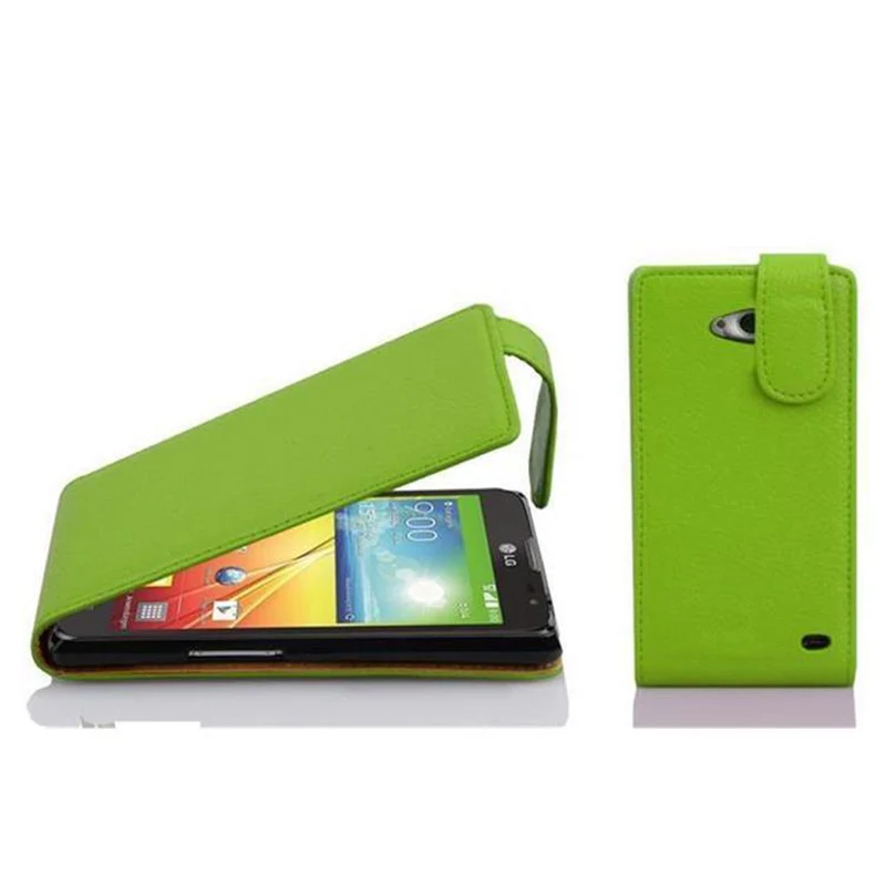 Cadorabo Hülle kompatibel mit LG L90 (1. SIM) Schutzhülle im Flip Design aus strukturiertem Kunstleder