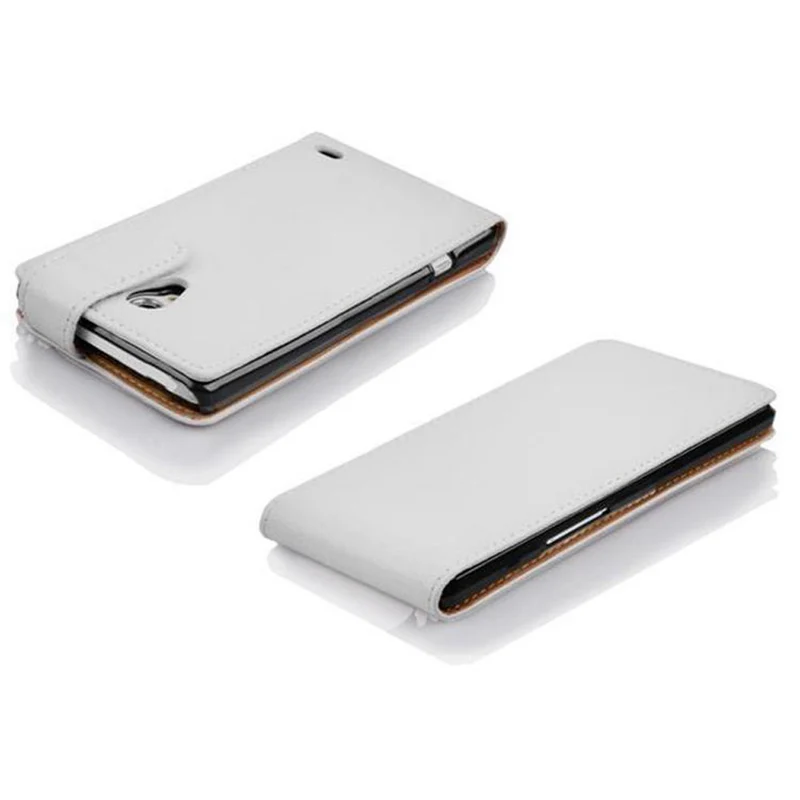 Cadorabo Hülle kompatibel mit LG L90 (1. SIM) Schutzhülle im Flip Design aus strukturiertem Kunstleder