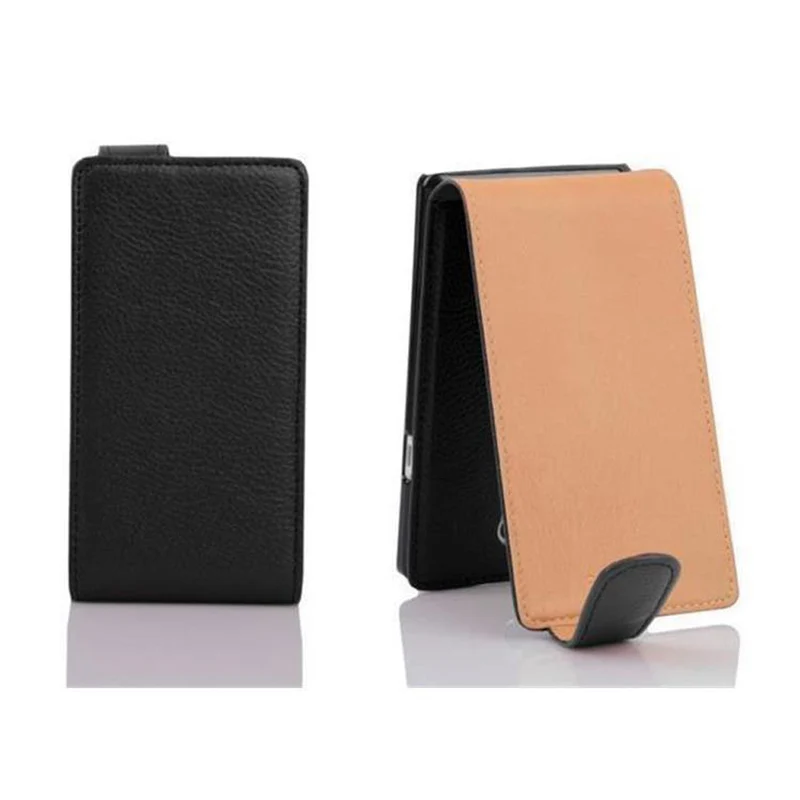 Cadorabo Hülle kompatibel mit LG L70 (1. SIM) Schutzhülle im Flip Design aus strukturiertem Kunstleder