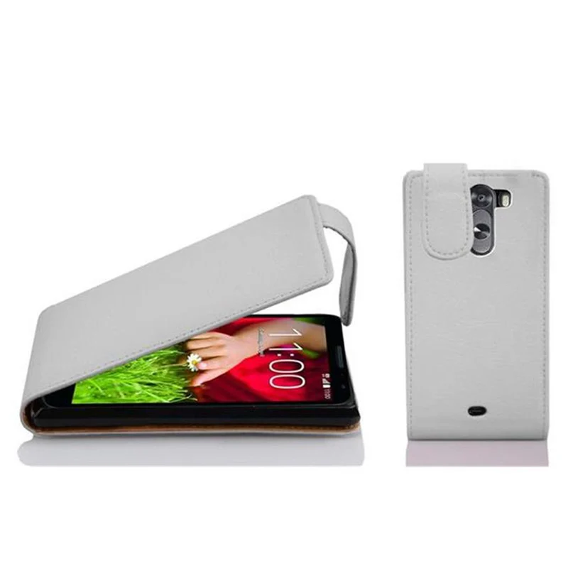 Cadorabo Hülle kompatibel mit LG G2 MINI Schutzhülle im Flip Design aus strukturiertem Kunstleder