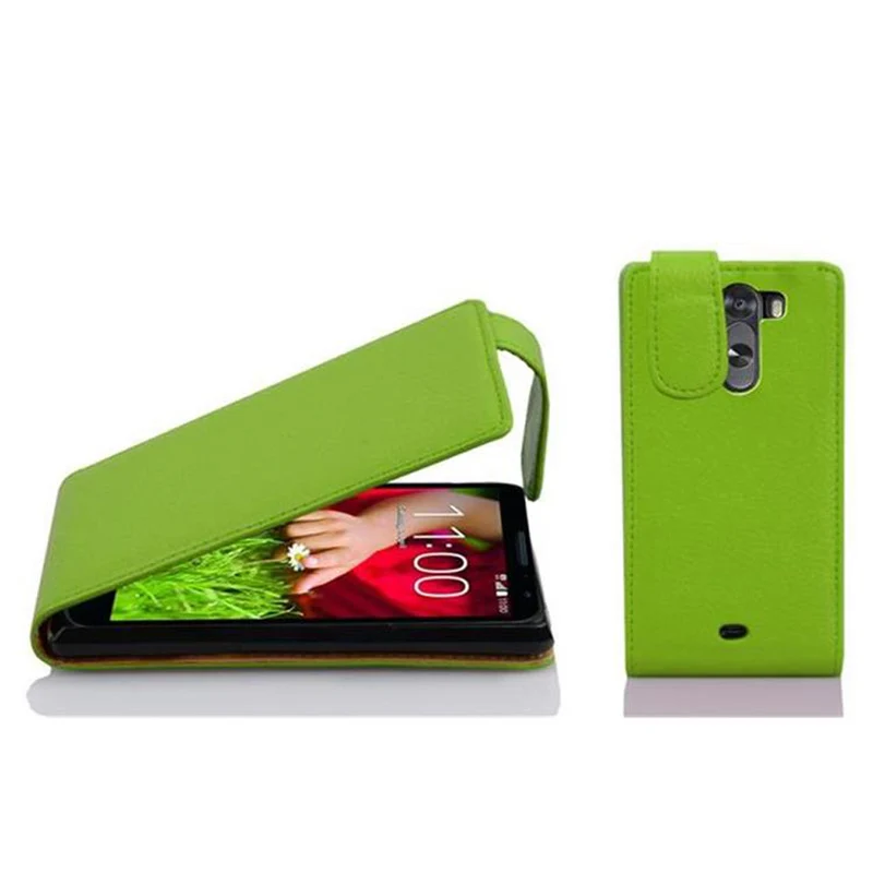 Cadorabo Hülle kompatibel mit LG G2 MINI Schutzhülle im Flip Design aus strukturiertem Kunstleder