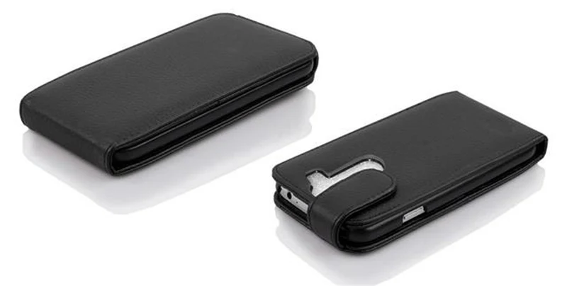 Cadorabo Hülle kompatibel mit LG G2 MINI Schutzhülle im Flip Design aus strukturiertem Kunstleder
