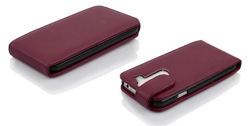 Cadorabo Hülle kompatibel mit LG G2 MINI Schutzhülle im Flip Design aus strukturiertem Kunstleder