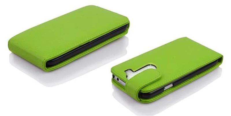 Cadorabo Hülle kompatibel mit LG G2 MINI Schutzhülle im Flip Design aus strukturiertem Kunstleder