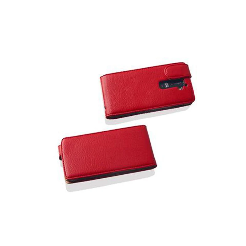 Cadorabo Hülle kompatibel mit LG G2 Schutzhülle im Flip Design aus strukturiertem Kunstleder