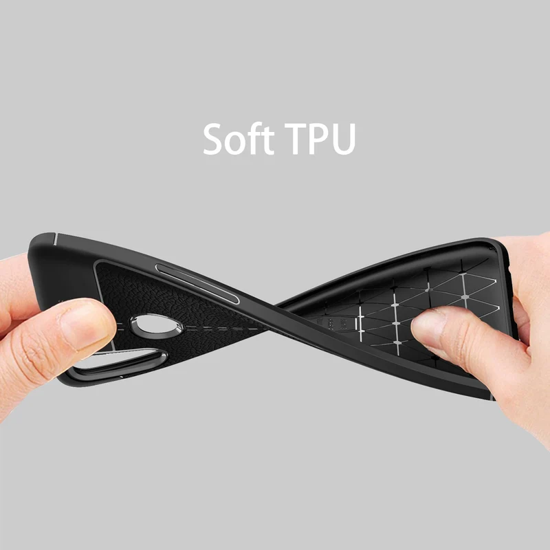 Cadorabo Hülle kompatibel mit Samsung Galaxy A10s / M01s Schutzhülle aus TPU Silikon mit edler Kunstleder-Applikation