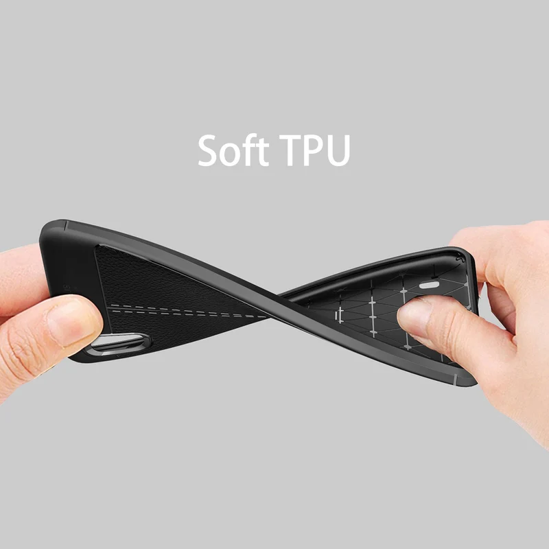 Cadorabo Hülle kompatibel mit Samsung Galaxy A10 / M10 Schutzhülle aus TPU Silikon mit edler Kunstleder-Applikation