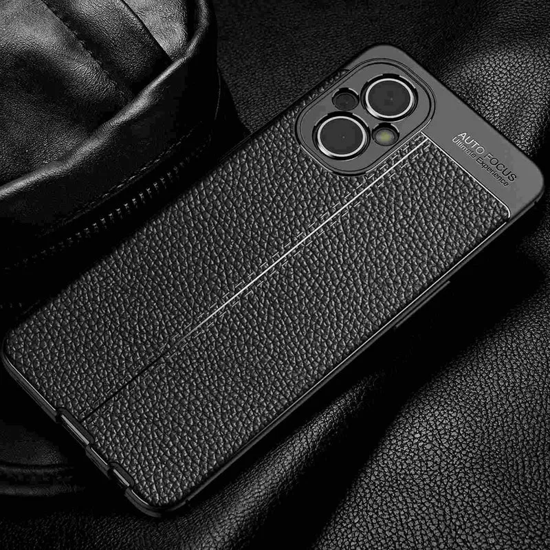 Cadorabo Hülle kompatibel mit OnePlus Nord N200 Schutzhülle aus TPU Silikon mit edler Kunstleder-Applikation