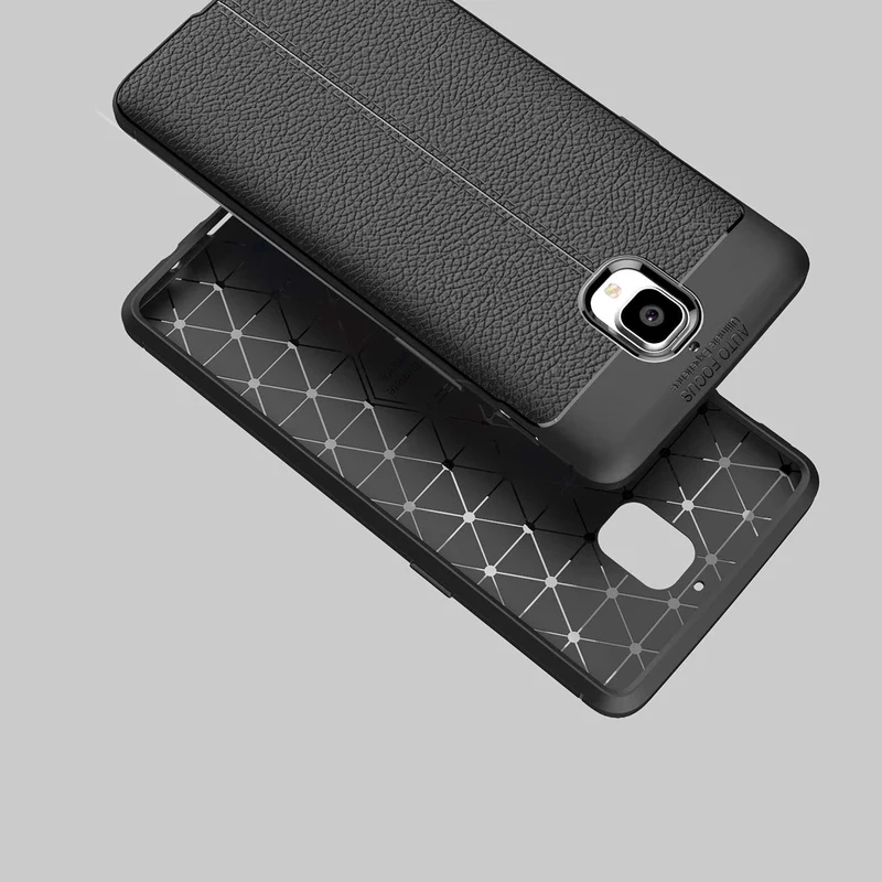 Cadorabo Hülle kompatibel mit OnePlus 3 / 3T Schutzhülle aus TPU Silikon mit edler Kunstleder-Applikation