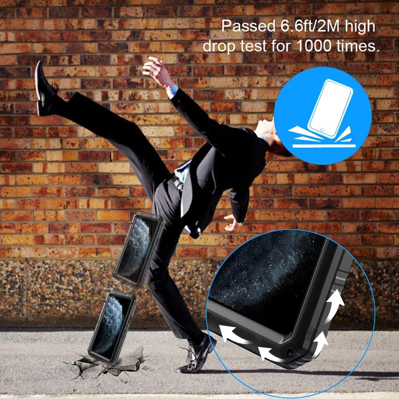 Cadorabo Hülle kompatibel mit Apple iPhone 11 PRO Robuster 360° Rundumschutz mit Displayschutz - Stoßfeste Outdoor Heavy Duty Schutzhülle