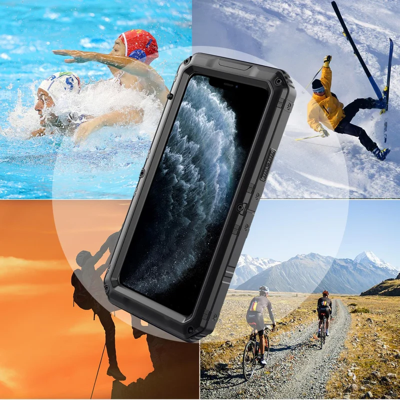 Cadorabo Hülle kompatibel mit Apple iPhone 11 PRO Robuster 360° Rundumschutz mit Displayschutz - Stoßfeste Outdoor Heavy Duty Schutzhülle