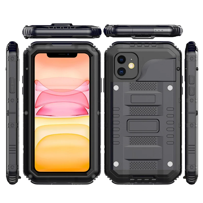 Cadorabo Hülle kompatibel mit Apple iPhone 11 Robuster 360° Rundumschutz mit Displayschutz - Stoßfeste Outdoor Heavy Duty Schutzhülle