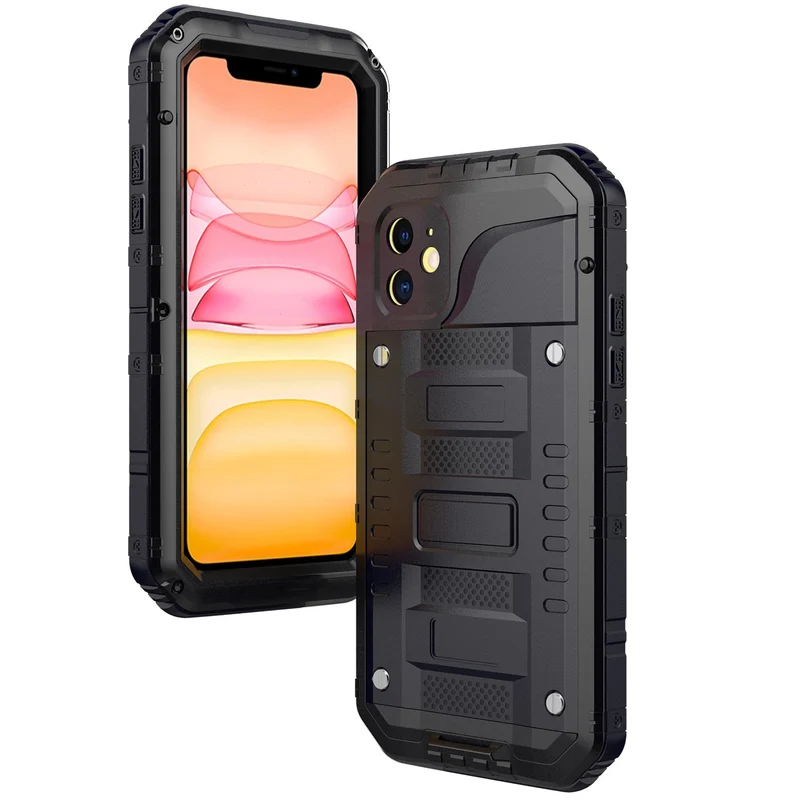 Cadorabo Hülle kompatibel mit Apple iPhone 11 Robuster 360° Rundumschutz mit Displayschutz - Stoßfeste Outdoor Heavy Duty Schutzhülle