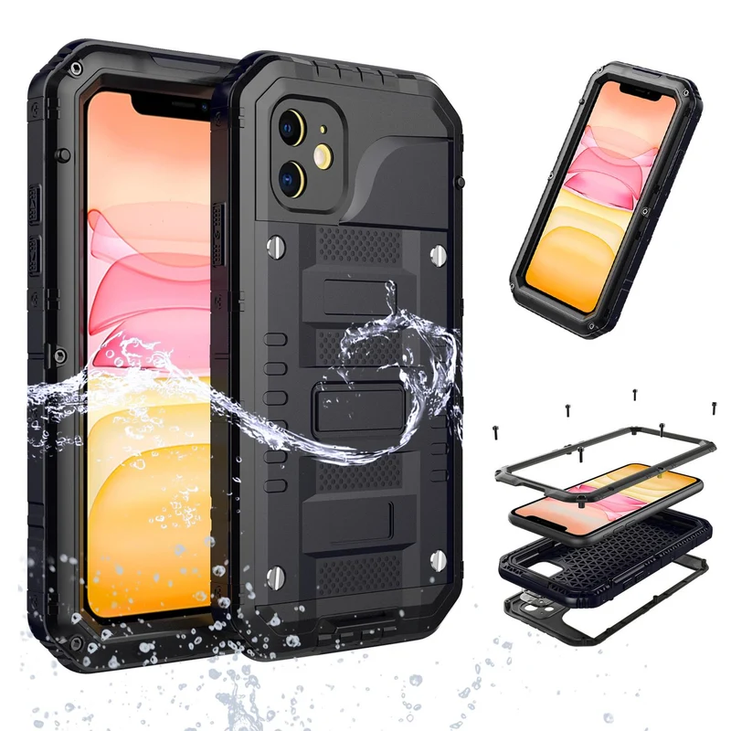 Cadorabo Hülle kompatibel mit Apple iPhone 11 Robuster 360° Rundumschutz mit Displayschutz - Stoßfeste Outdoor Heavy Duty Schutzhülle