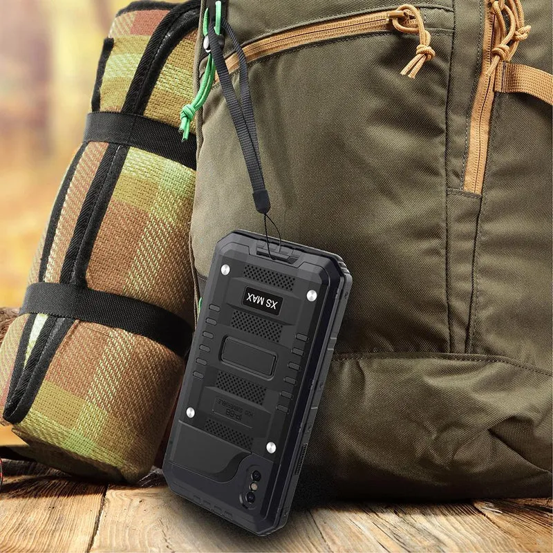 Cadorabo Hülle kompatibel mit Apple iPhone X / XS Robuster 360° Rundumschutz mit Displayschutz - Stoßfeste Outdoor Heavy Duty Schutzhülle