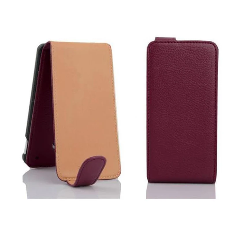 Cadorabo Hülle kompatibel mit HTC ONE M8 MINI Schutzhülle im Flip Design aus strukturiertem Kunstleder