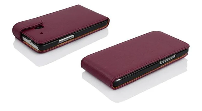 Cadorabo Hülle kompatibel mit HTC ONE M8 MINI Schutzhülle im Flip Design aus strukturiertem Kunstleder