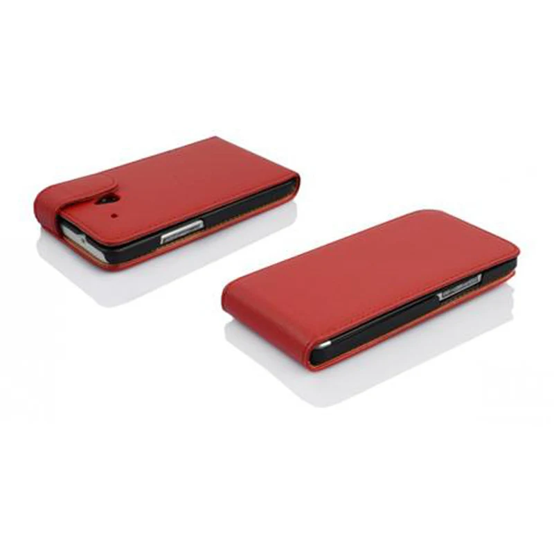 Cadorabo Hülle kompatibel mit HTC ONE M4 MINI Schutzhülle im Flip Design aus strukturiertem Kunstleder