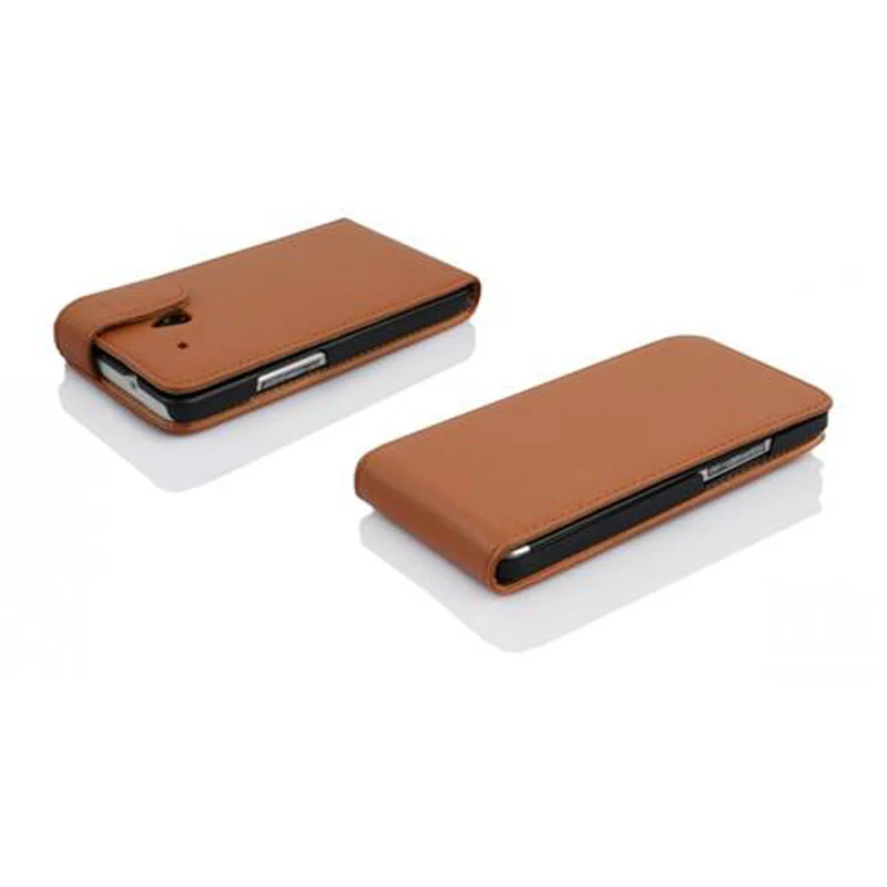 Cadorabo Hülle kompatibel mit HTC ONE M4 MINI Schutzhülle im Flip Design aus strukturiertem Kunstleder