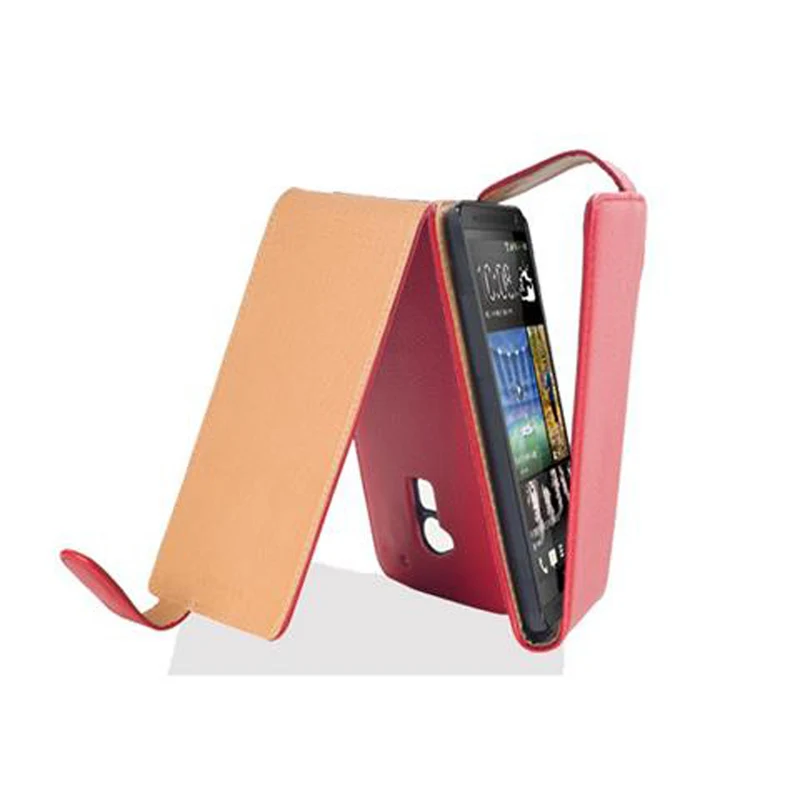 Cadorabo Hülle kompatibel mit HTC ONE MAX T6 Schutzhülle im Flip Design aus strukturiertem Kunstleder