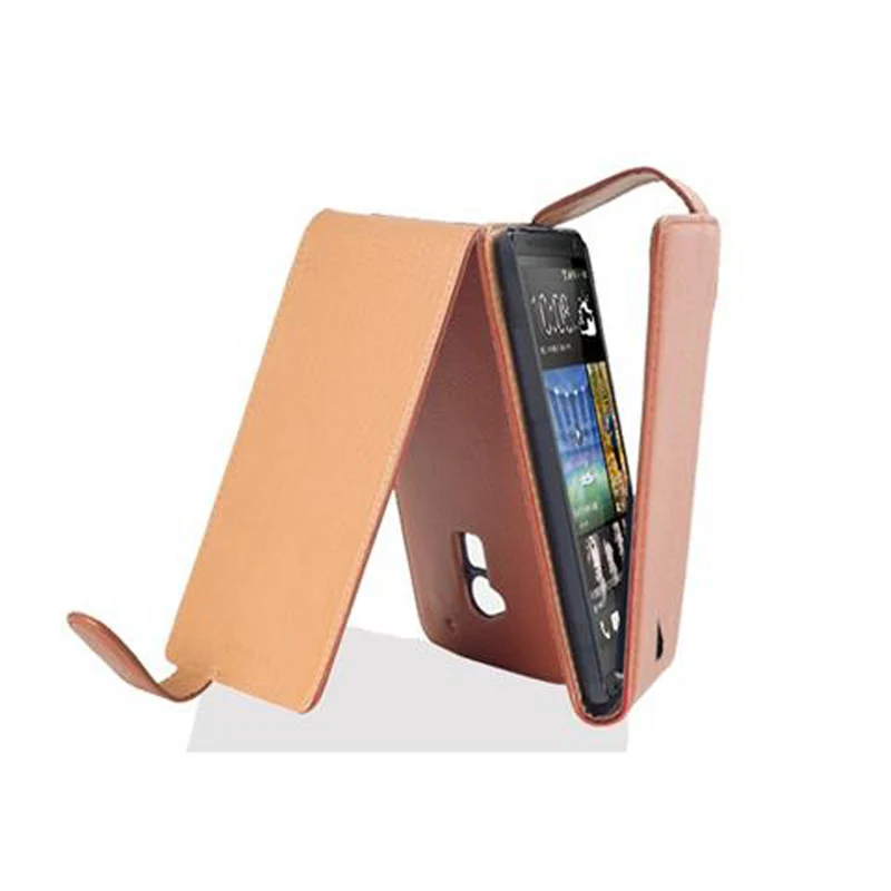 Cadorabo Hülle kompatibel mit HTC ONE MAX T6 Schutzhülle im Flip Design aus strukturiertem Kunstleder