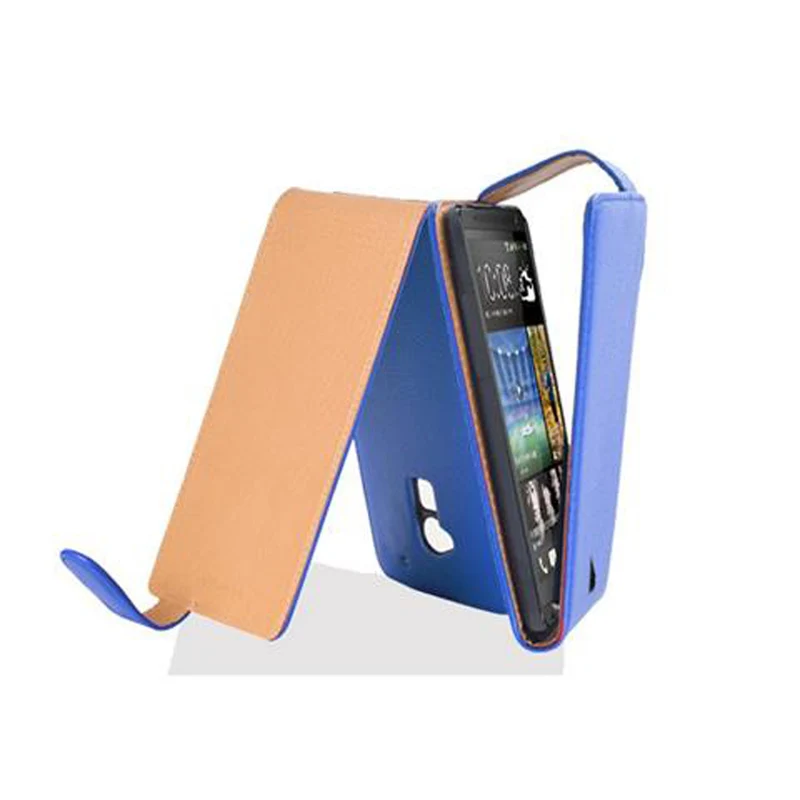 Cadorabo Hülle kompatibel mit HTC ONE MAX T6 Schutzhülle im Flip Design aus strukturiertem Kunstleder