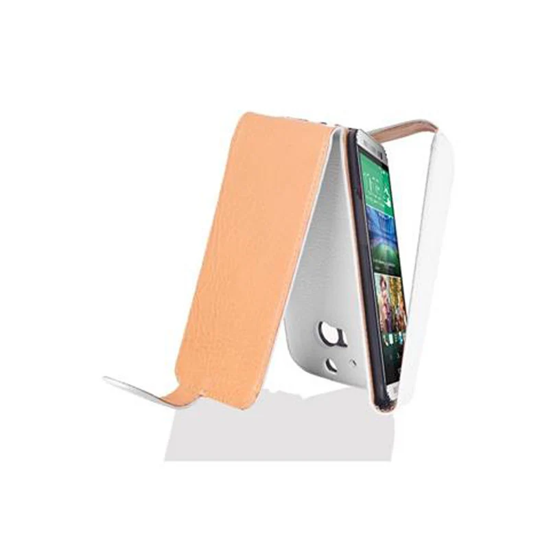Cadorabo Hülle kompatibel mit HTC ONE M8 Schutzhülle im Flip Design aus strukturiertem Kunstleder