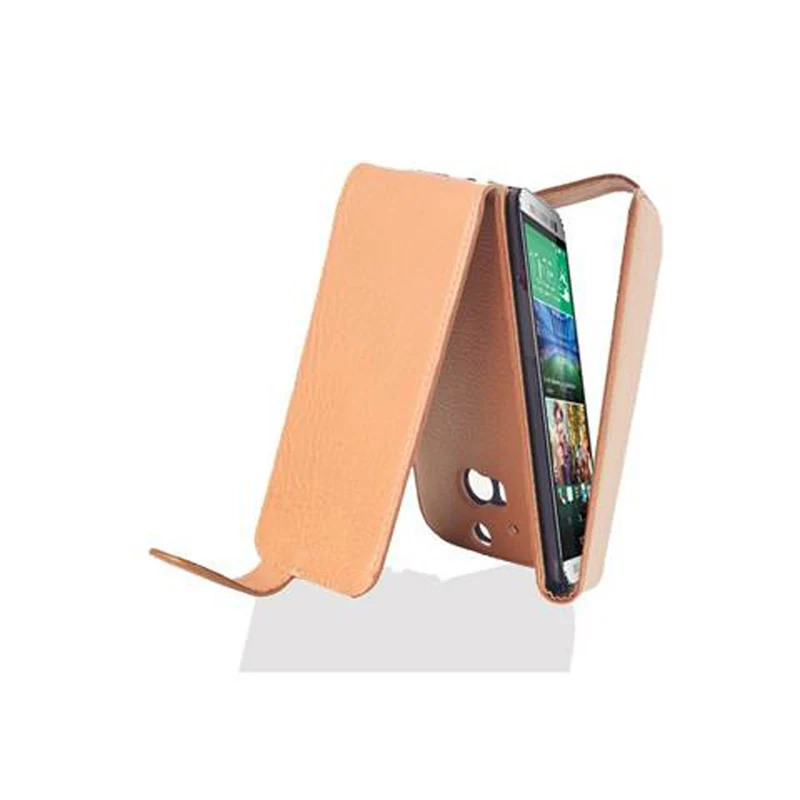 Cadorabo Hülle kompatibel mit HTC ONE M8 Schutzhülle im Flip Design aus strukturiertem Kunstleder