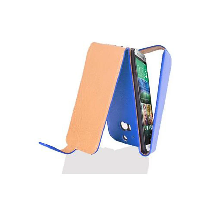 Cadorabo Hülle kompatibel mit HTC ONE M8 Schutzhülle im Flip Design aus strukturiertem Kunstleder