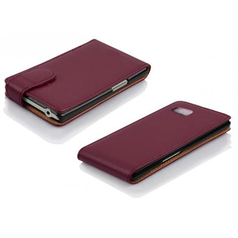 Cadorabo Hülle kompatibel mit HTC Desire 600 Schutzhülle im Flip Design aus strukturiertem Kunstleder