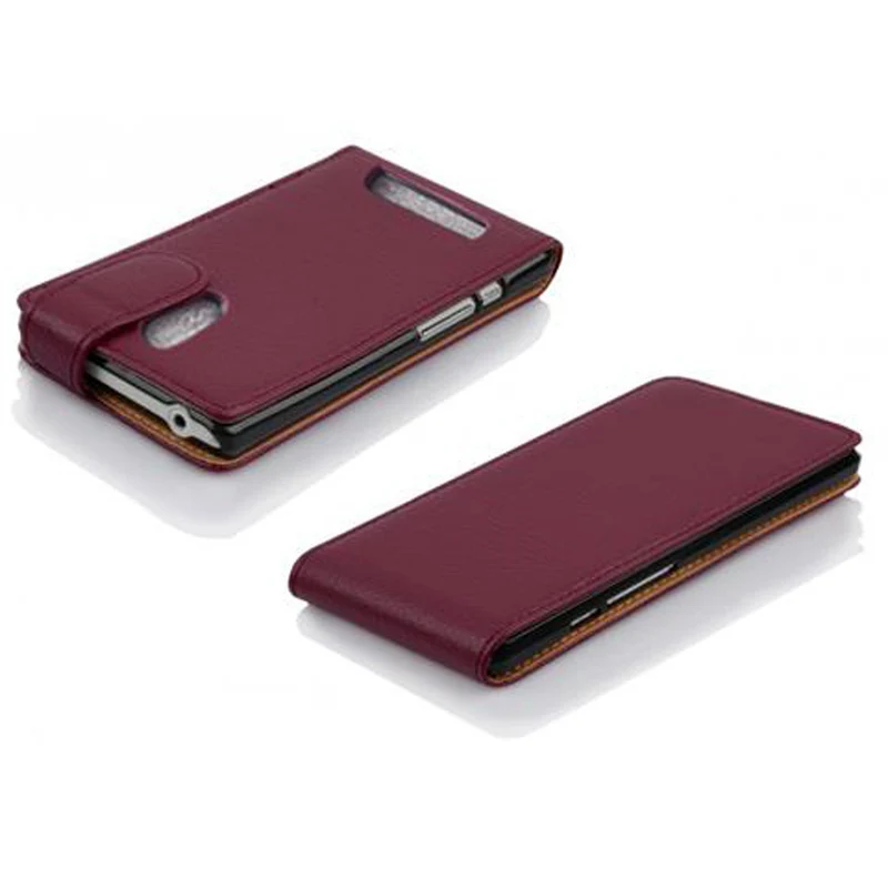 Cadorabo Hülle kompatibel mit HTC Desire 500 Schutzhülle im Flip Design aus strukturiertem Kunstleder