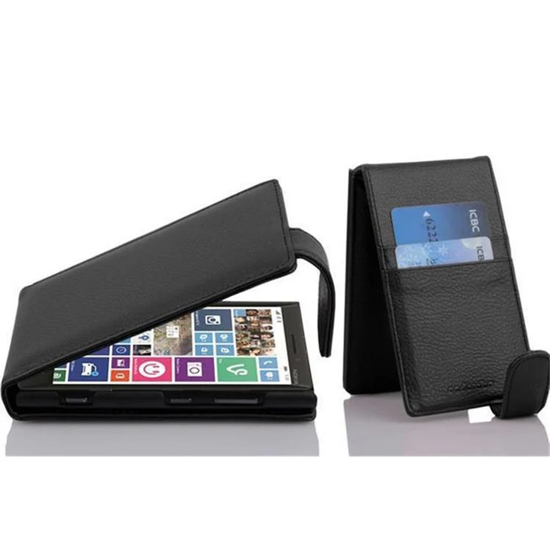 Cadorabo Hülle kompatibel mit Nokia Lumia 929 / 930 Schutzhülle im Flip Design aus strukturiertem Kunstleder