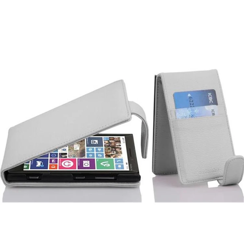 Cadorabo Hülle kompatibel mit Nokia Lumia 929 / 930 Schutzhülle im Flip Design aus strukturiertem Kunstleder